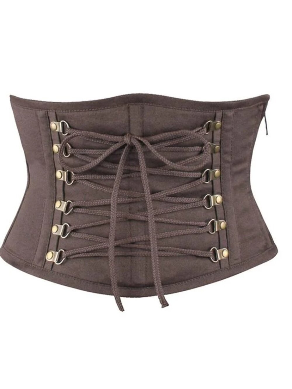 Emiliano Gothic Brown Cotton Underbust Corset